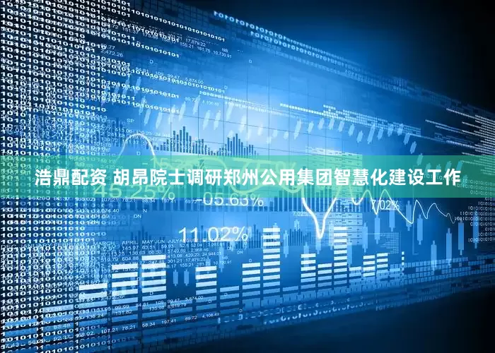 浩鼎配资 胡昂院士调研郑州公用集团智慧化建设工作